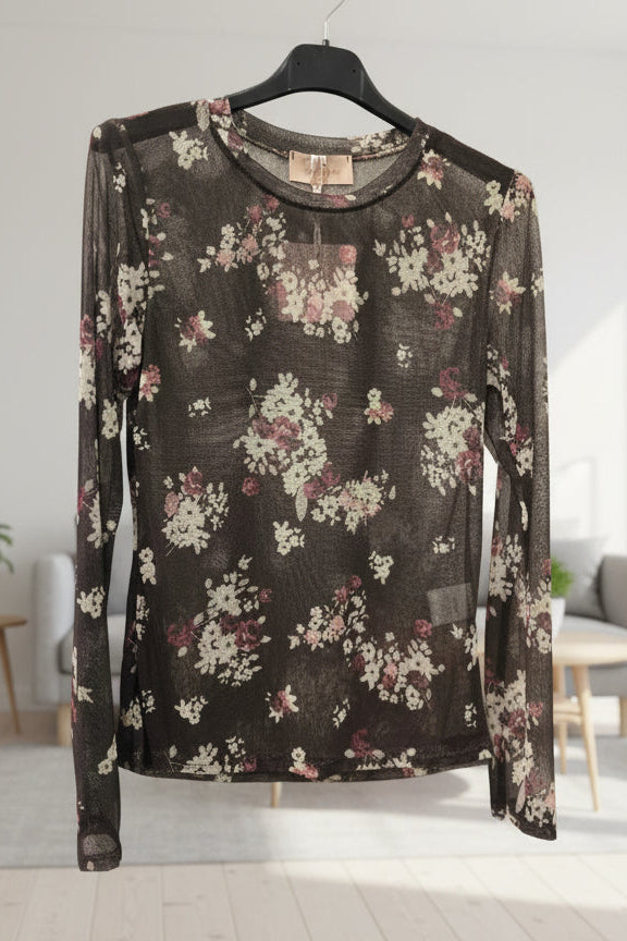 Mesh Bluse BE'LIEVE Flowers