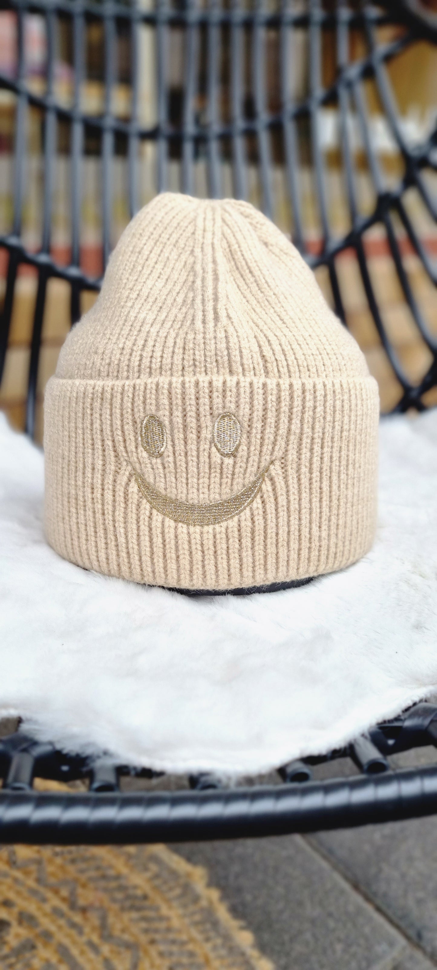Mütze Smiley 100% Viskose