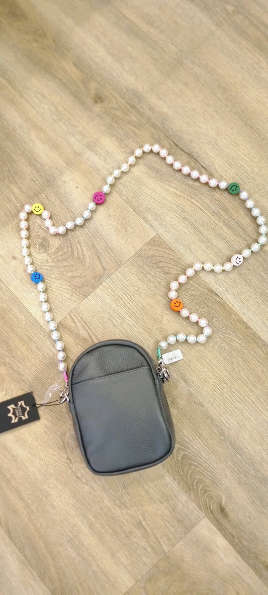 Taschen/Handykette Perlen Smiley