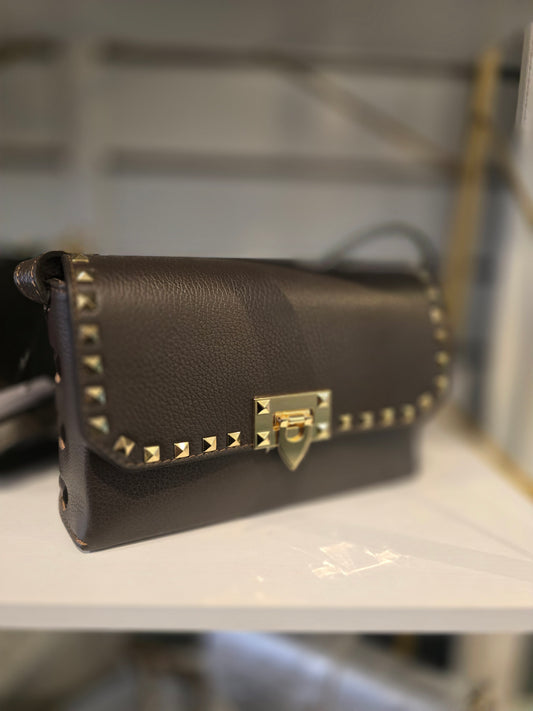 Tasche mit Nieten Echt Leder