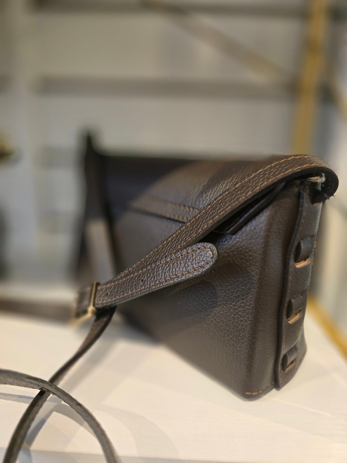Tasche mit Nieten Echt Leder