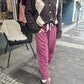 Strickjacke Rhomboid Schoko