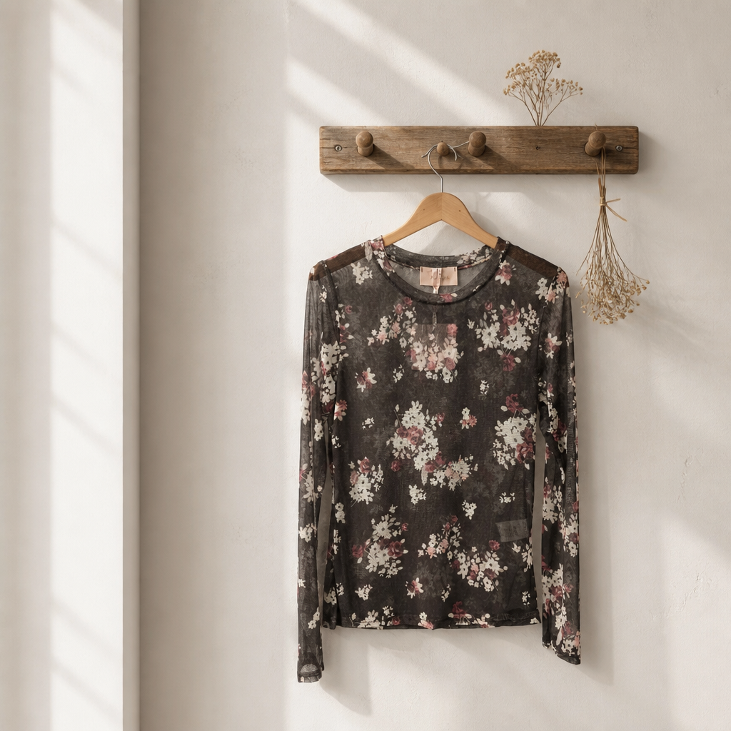Mesh Bluse BE'LIEVE Flowers