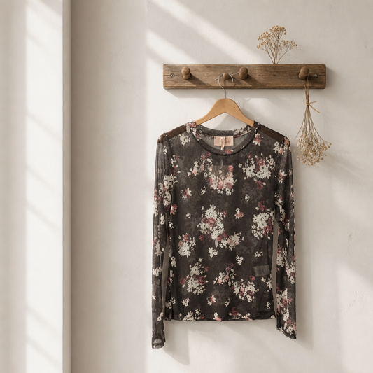 Mesh Bluse BE'LIEVE Flowers