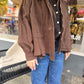 Jacke mit Kapuze Oversized