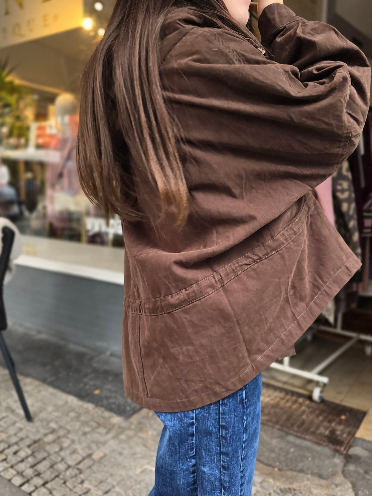 Jacke mit Kapuze Oversized