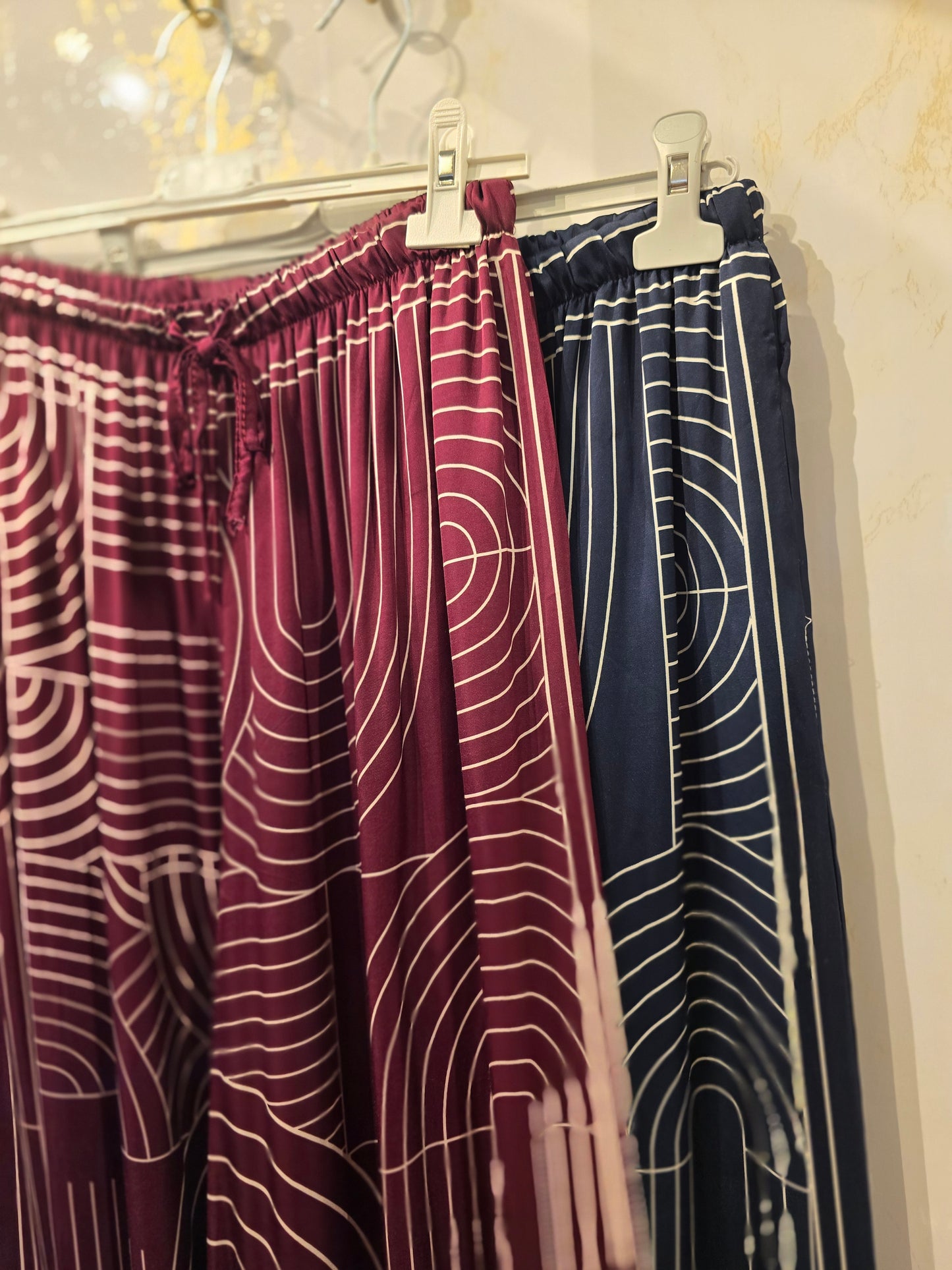 Hose Wideleg Viscose & Silk