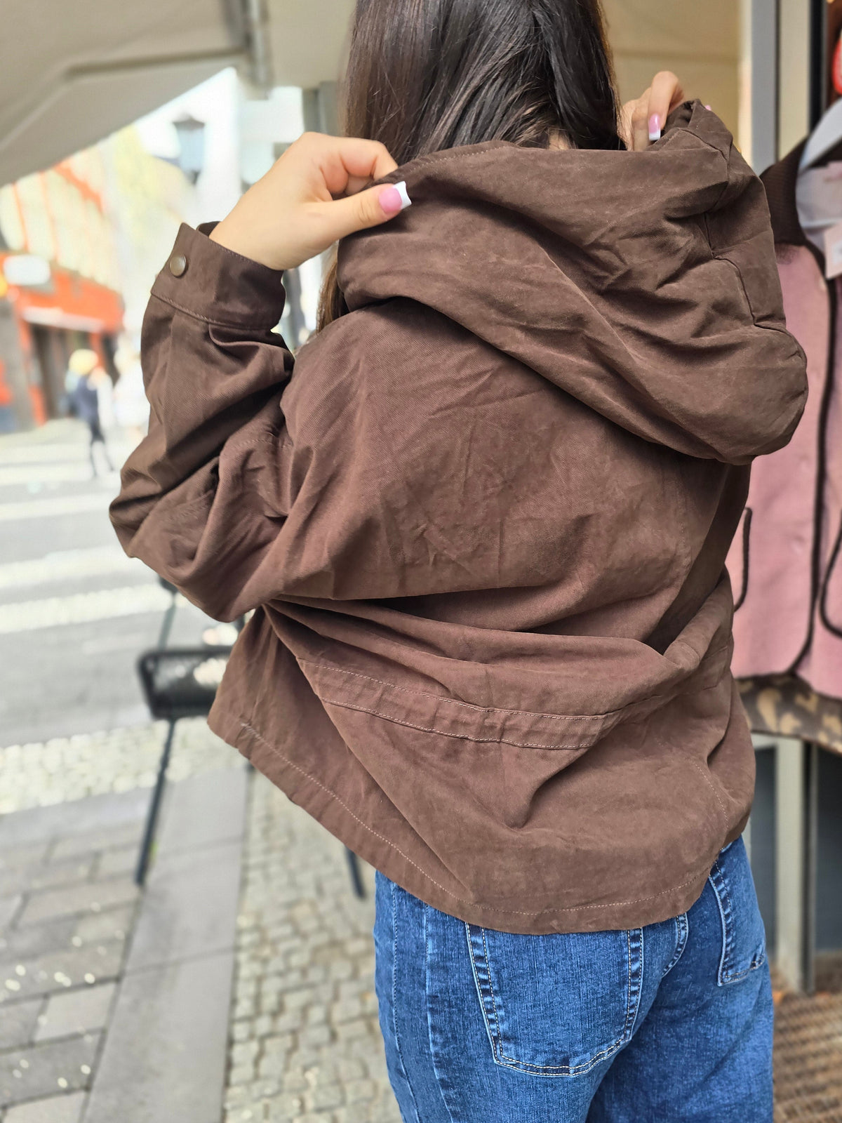 Jacke mit Kapuze Oversized